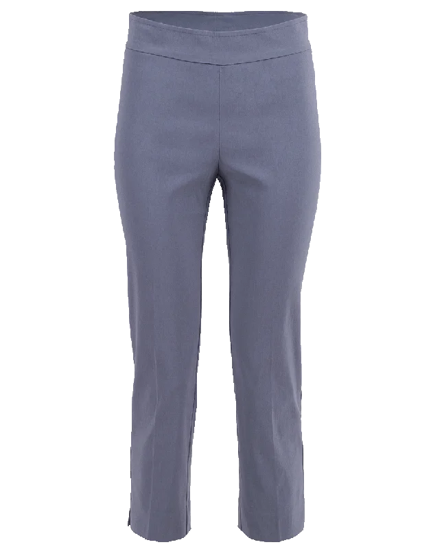 Brigitte Straight Leg Side Slit Pant Formal Stretch Pants