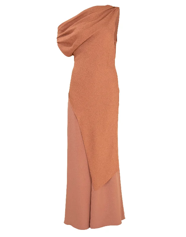 Draped Tunic and Wide Leg Pant Set Classic Straight Pants