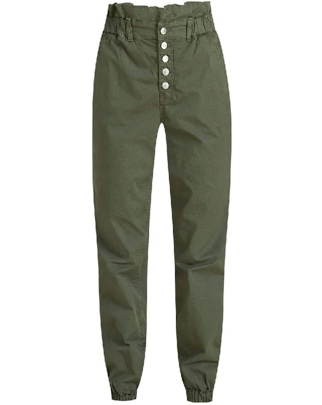 Tedi Elastic Waist Pant Comfortable Pleated Pants