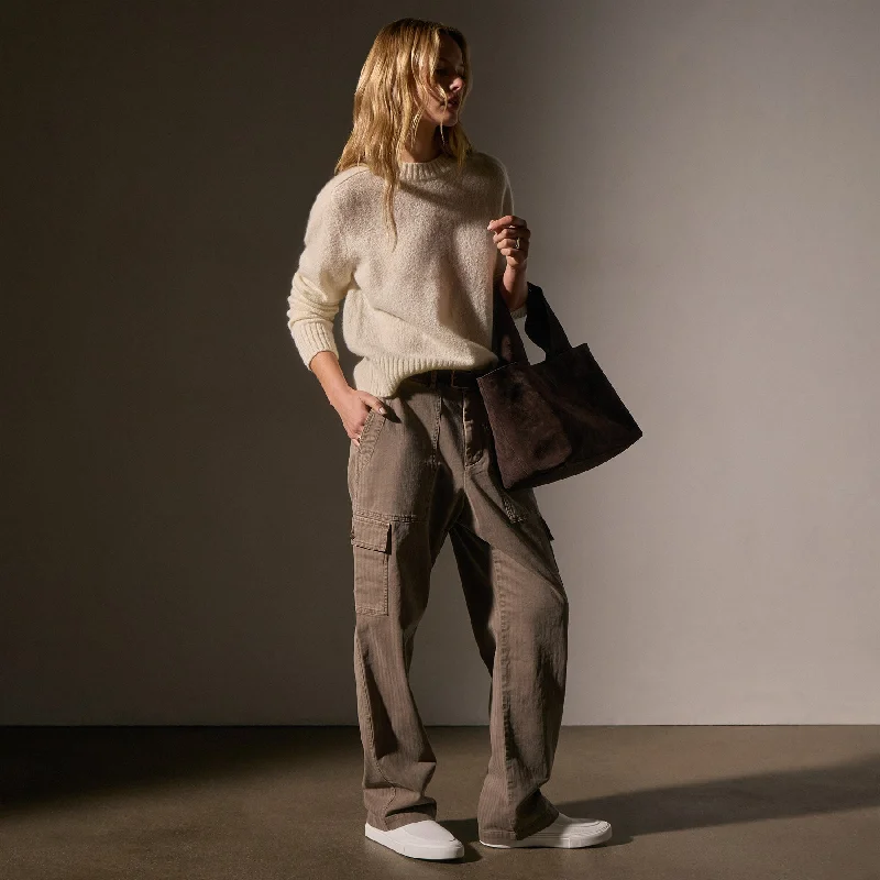 Herringbone Utility Pant - Coyote Pigment Slim Fit Casual Pants