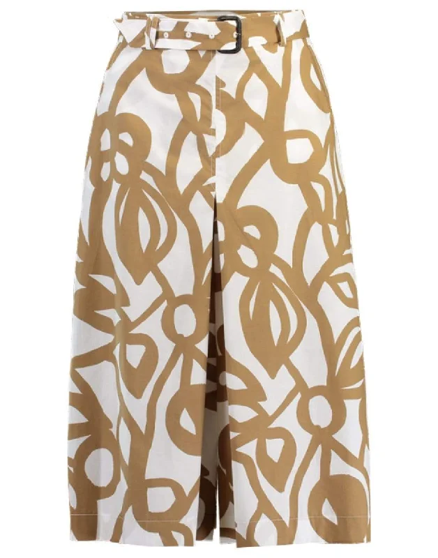 Cotton Poplin Skirt-Pants Fashionable Jogger Pants