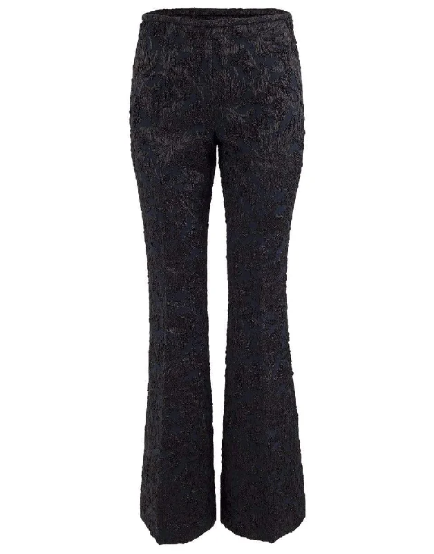 Side Zip Flare Evening Pant Elegant Trouser Pants