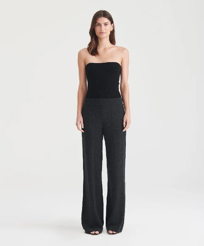 Washable Cashmere Pant Chic Faux Leather Pants
