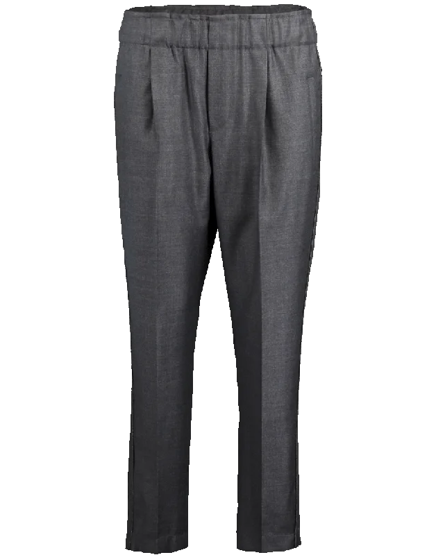 Sharkskin Pull-On Tux Pant Trendy Printed Pants