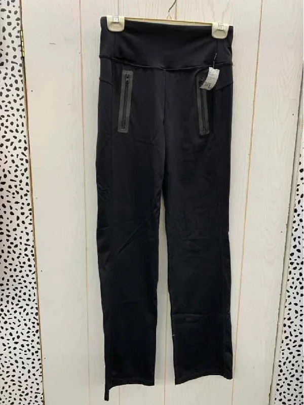 ZUDA Black Womens Size Small Pants High-Waist Trousers