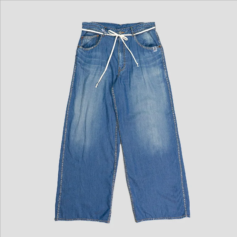 BAGGY DENIM EASY PANTS Slim Fit Casual Pants