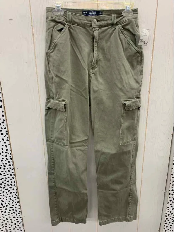 Hollister Olive Womens Size 6 Pants Comfortable Denim Trousers