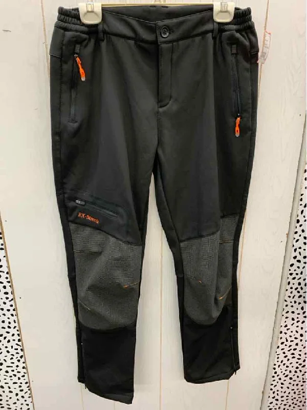 Black Womens Size 8 Short Pants High-Waist Yoga Pants