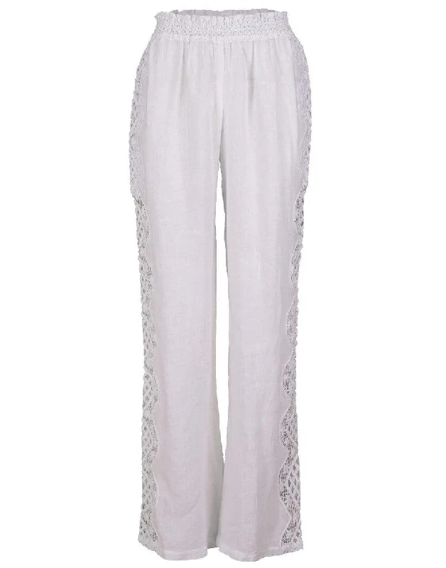 Azul Pull On Linen Pant Comfortable Jogger Trousers