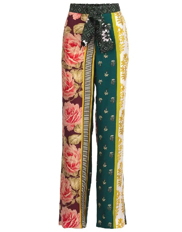 Printed Pajama Pant Relaxed Linen Pants