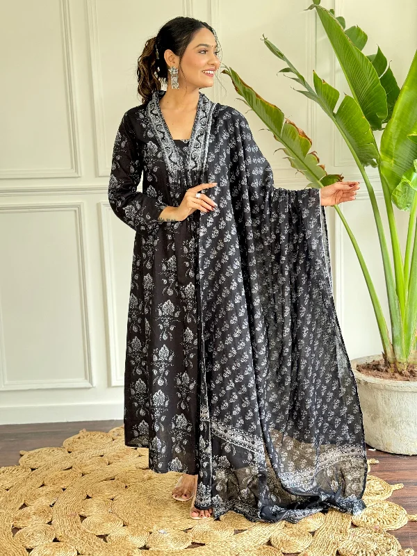 Women Party Wear Embroidery Worked Kurta With Pant And Duppata Set Casual Wide Pants