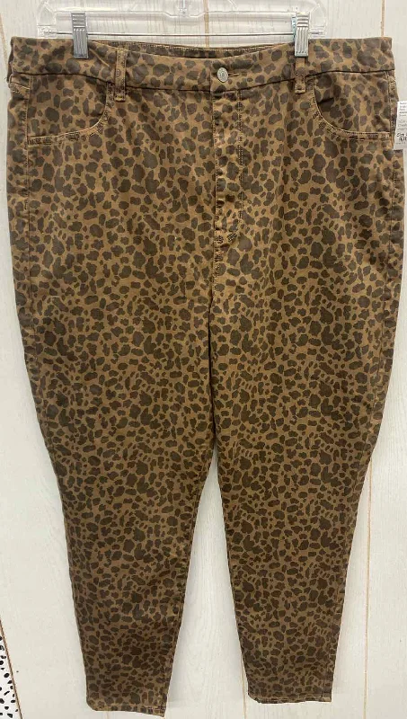 American Eagle Brown Womens Size 20 Pants Fashionable Jogger Pants