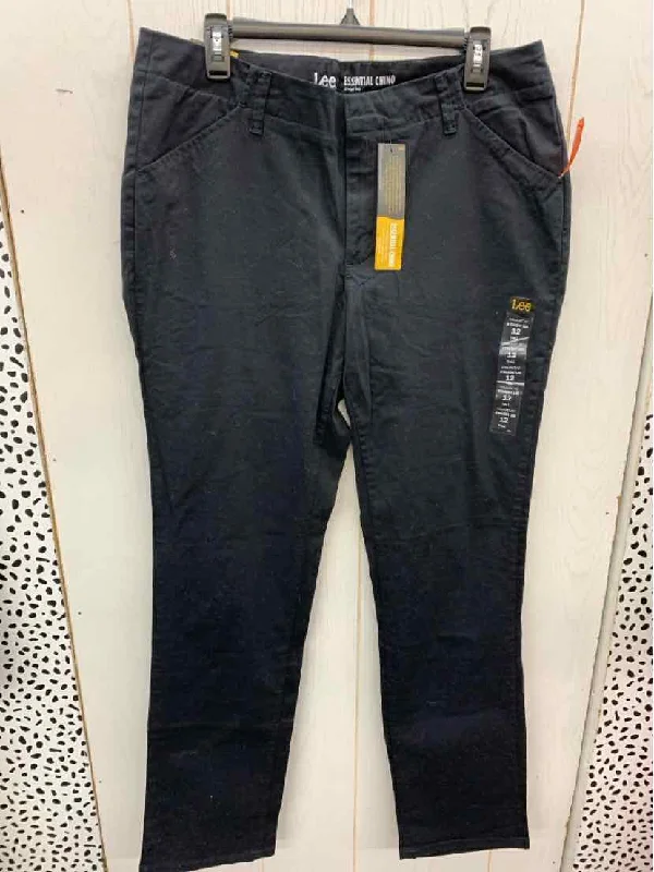 Lee Black Womens Size 12 Tall Pants Modern Skinny Pants