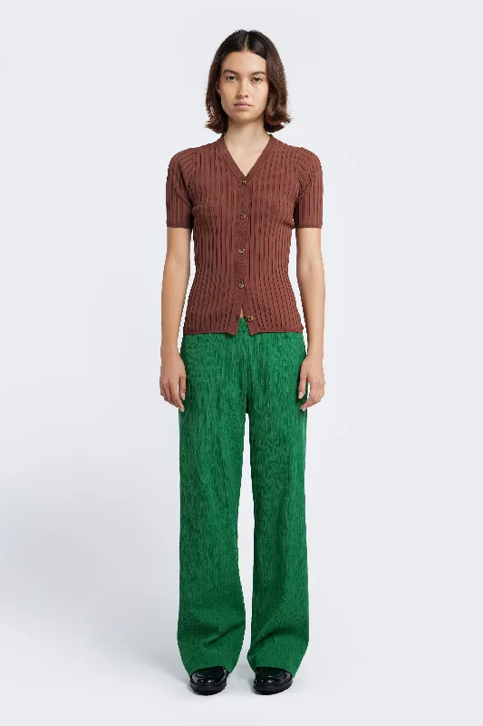 Oracle Crinkle Pant Green Fashionable Sporty Pants