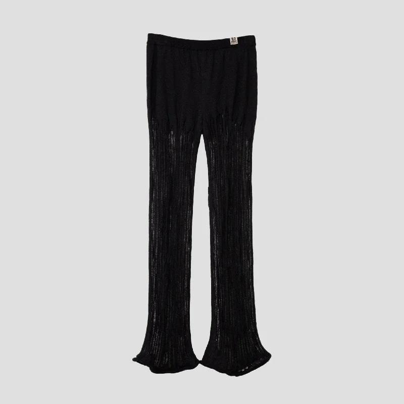 DISTRESSED FLARE PANTS Classic Bootcut Trousers