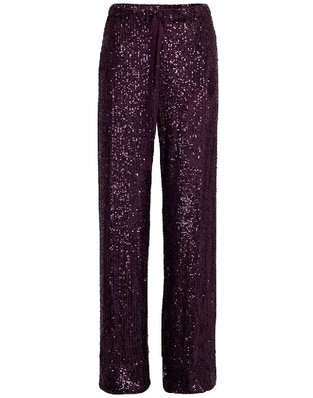 Sequin Knit Pant Fashionable Track Pants