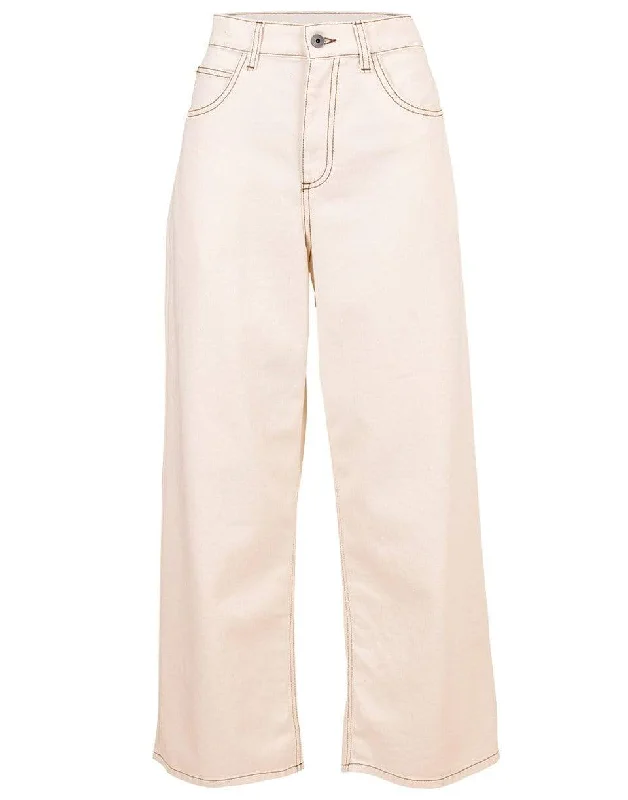 Wide Leg Denim Pant Formal Wide-Leg Pants