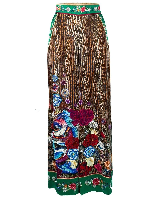 Jewel of Jupiter Wide Leg Cuff Pant Stylish Casual Pants