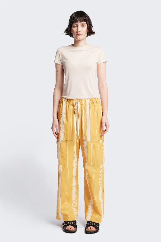 Aer Vital Pant Gold/Ecru Stretch Fit Pants