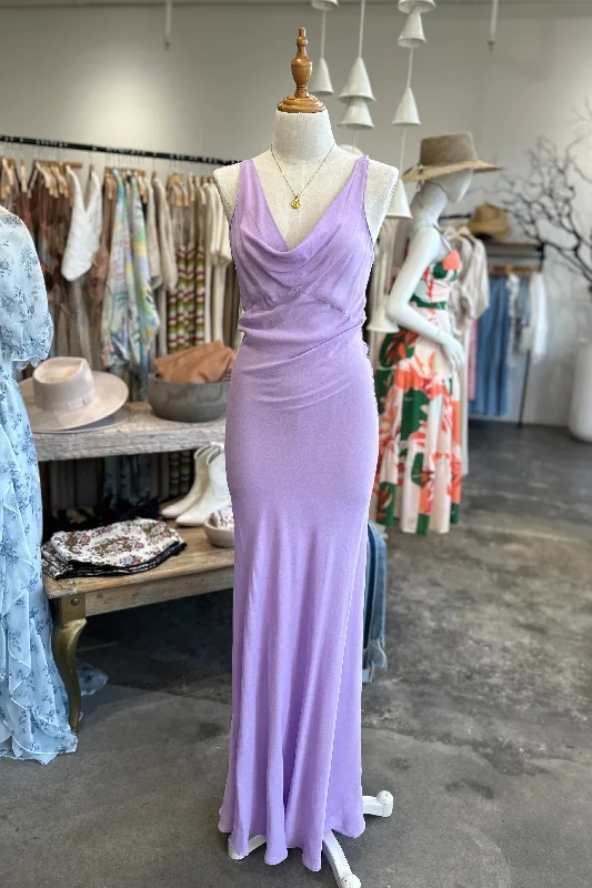 REIS LAVENDER LONG DRESS