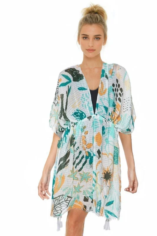 Golden Afternoon Print Isle Sun Dress