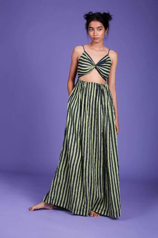 Saya Aakar Dress SS Green