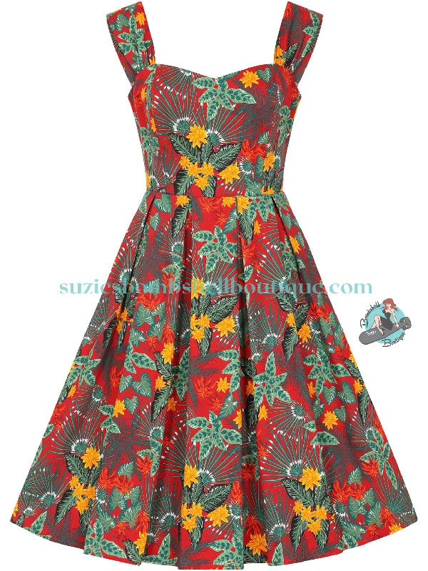 Collectif Jill Jungle Floral Swing Dress