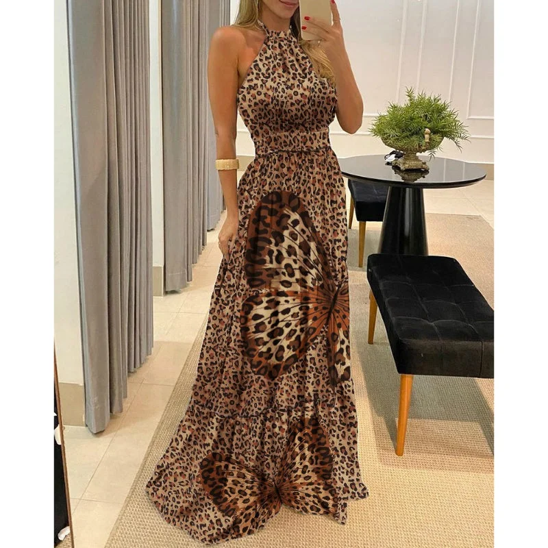 Julia Fashion - Women Leopard Dress
