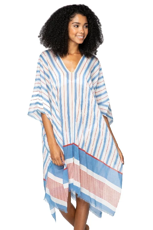 Wonderwall V-Neck Dress in Sky