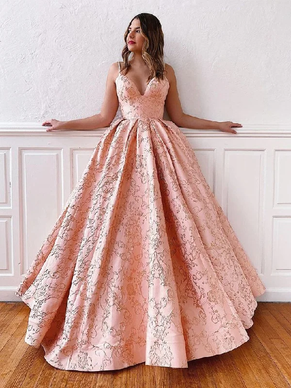 V Neck Pink Lace Prom Gown with Corset Back Corset Back Prom Formal Evening Dresses,DP083 V Neck Pink Lace Prom Gown with Corset Back Corset Back Prom Formal Evening Dresses,DP083