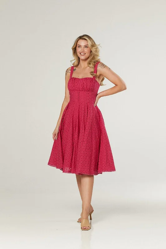 Timeless London Valerie Dress - Cerise Hot Pink