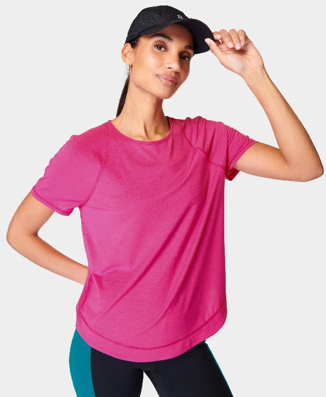 Breathe Easy T-shirt Sb9121 Beet-Pink Oversized T-Shirt Spandex breathable