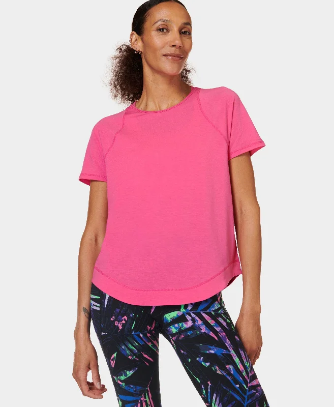 Breathe Easy T-shirt Sb9121 Camellia-Pink Mesh Canvas Denim