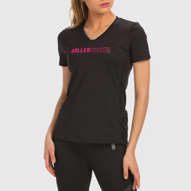 Cut Out Tee - Black Casual Formal Business