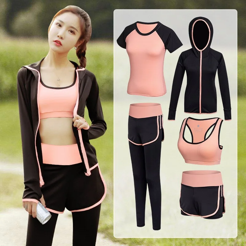 Running T-Shirt Sports Bra Wear Yoga Leggings Sport Suit Knit Fabric Woven Fabric Fleece Fabric