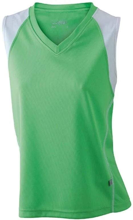 James & Nicholson Ladies Running Tank T-Shirt Terry Blend Velvet Blend Canvas Blend