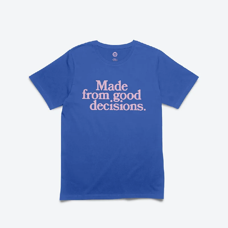 MFGD Tee | Classic Blue Sequined Glittery Shiny