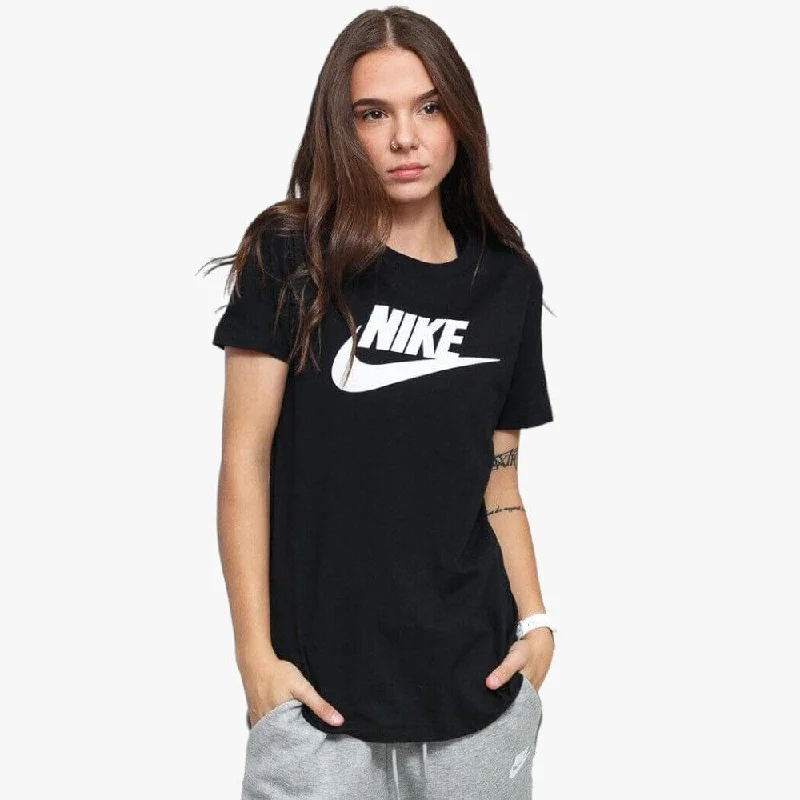 Nike Womens Essential Icon Short Sleeve Tee Black Chenille Fabric Brocade Fabric Lace Fabric Nike Womens Essential Icon Short Sleeve Tee Black Chenille Fabric Brocade Fabric Lace Fabric