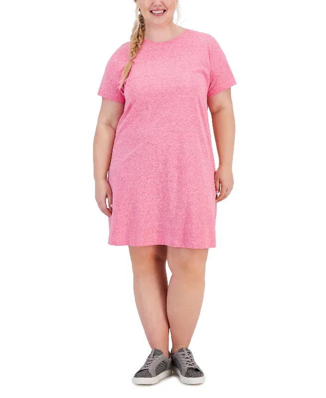 Plus Size T-Shirt Dress Anti-Shrink Durable Soft