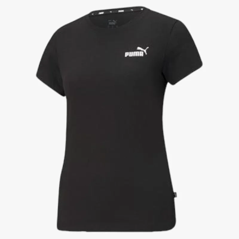 Puma Womens Ess Logo Short Sleeve Tee Light Gray Heather Denim Fabric Leather Fabric Suede Fabric Puma Womens Ess Logo Short Sleeve Tee Light Gray Heather Denim Fabric Leather Fabric Suede Fabric