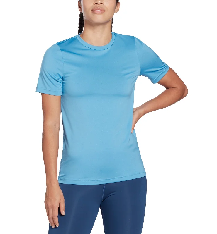 Reebok Womens Speedwick T-Shirt Chenille Blend Fleece Blend Nylon Blend