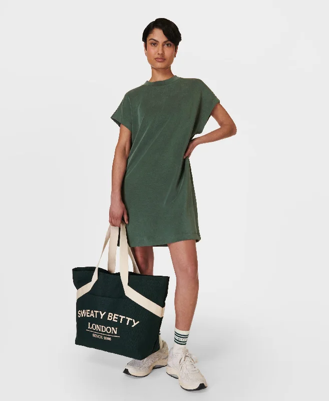 Sand Wash Cloudweight Tee Dres Sb9389 Trek-Green Collared Crew Neck Turtle Neck