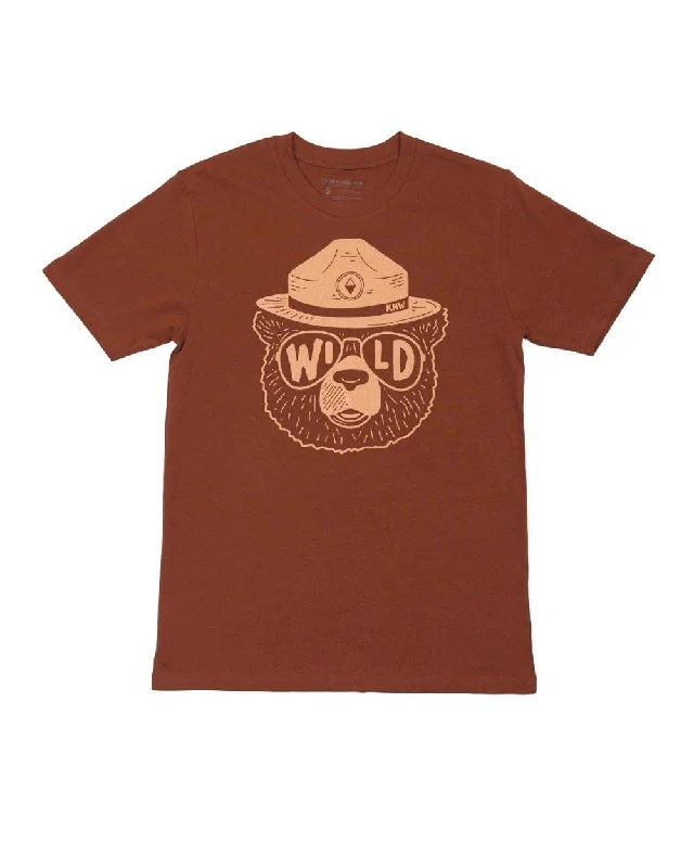 Wildbear Unisex Tee | Clay Zippered Front Buttoned Front Snap Front