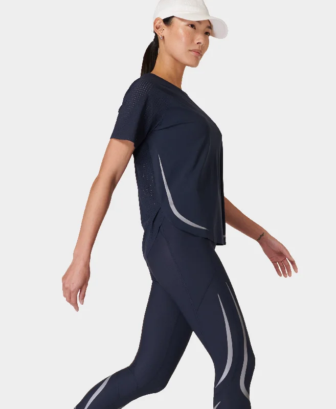 Zero Gravity Running T-shirt Sb9314 Navy-Blue Machine Wash Dry Clean Hand Wash