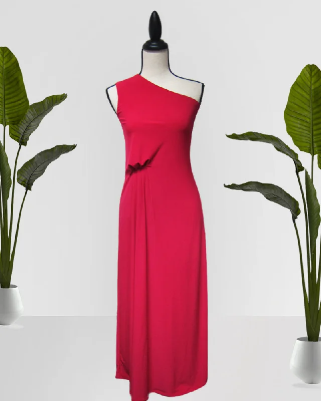 Amidala Maxi Dress Stylish One-Shoulder Maxi Dress