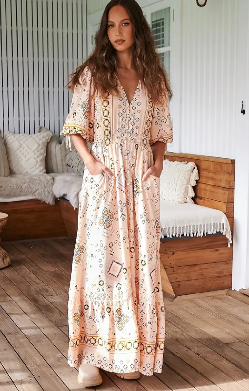 Elise Maxi Dress Comfortable Cotton Maxi Dress