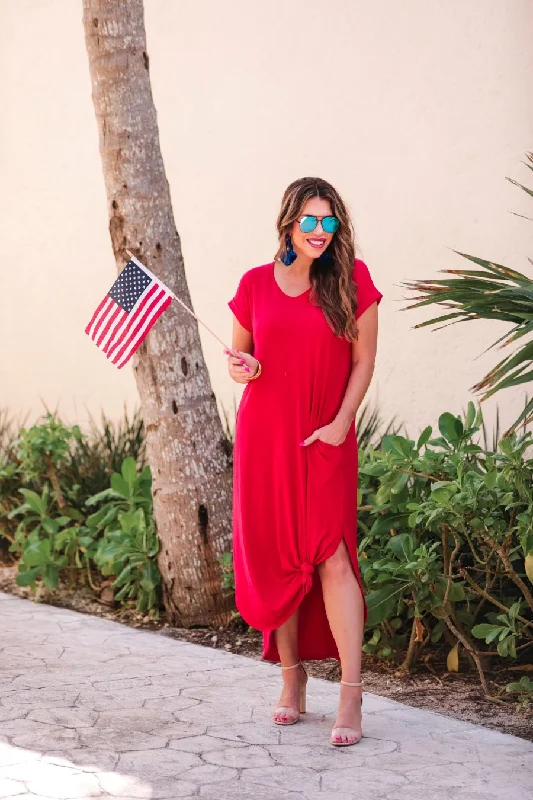 Libby T-Shirt Maxi Dress Zippered Front Buttoned Front Snap Front