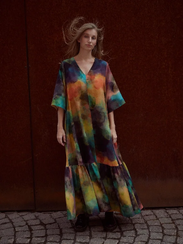Clouds Tencel Maxi Dress Stylish Longline Maxi Dress