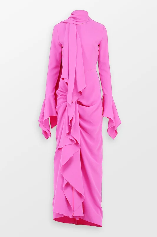 Nella Maxi Dress Stylish Pleated A-Line Maxi Dress