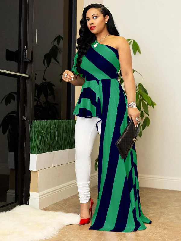 Green Black Stripe